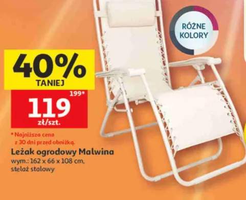 leżak ogrodowy