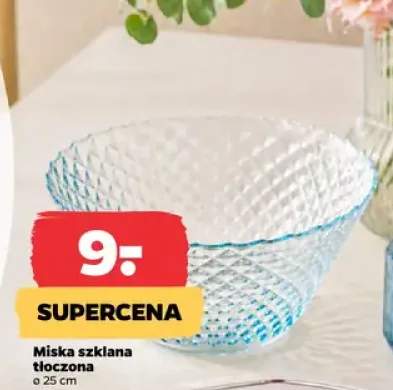 Miska szklana tłoczona 25cm