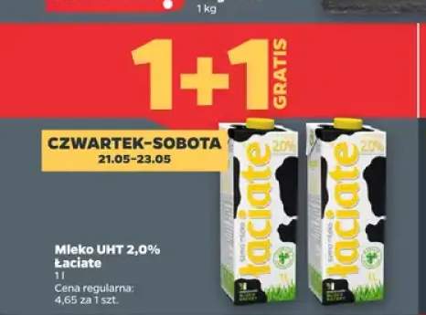 Mleko UHT 2,0% Łaciate