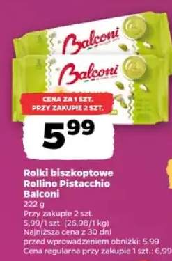 Rolki biszkoptowe Rollino Pistacchio Balconi