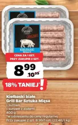 Kiełbaski białe surowe z ziołami Grill Bar Sztuka Mięsa