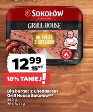 Big burger z Cheddarem Grill House Sokołów