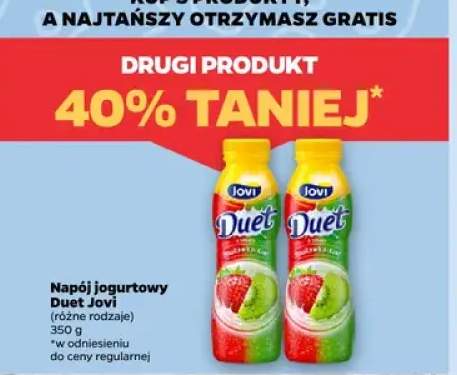 Napój jogurtowy Duet Jovi truskawka-kiwi