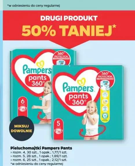 Pieluchomajtki Pampers Pants rozm. 4