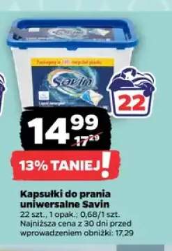 Kapsułki do prania uniwersalne Savin