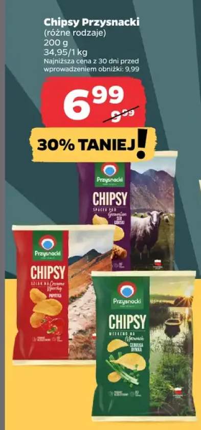 Chipsy Przysnacki Szlak na Czerwone Wierchy papryka