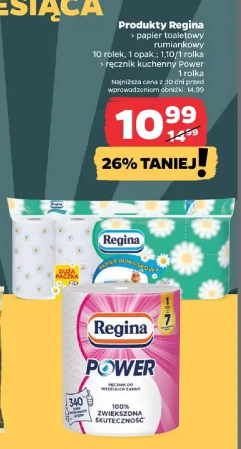 Papier toaletowy rumiankowy Regina 10-pak