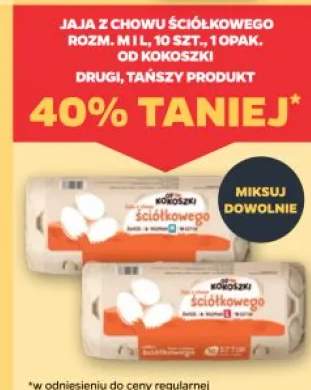Jaja z chowu ściółkowego rozm. M Od Kokoszki 10-pak