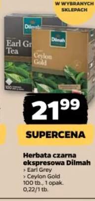 Herbata czarna ekspresowa Dilmah Earl Grey