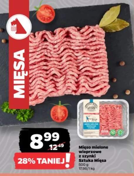 Mięso mielone wieprzowe z szynki Sztuka Mięsa