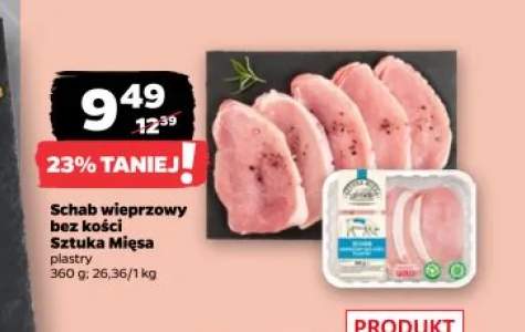 Schab wieprzowy bez kości plastry Sztuka Mięsa