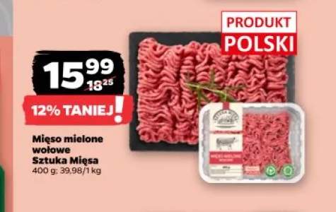Mięso mielone wołowe Sztuka Mięsa