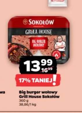 Big burger wołowy Grill House Sokołów
