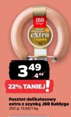 Pasztet delikatesowy extra z szynką JBB Bałdyga