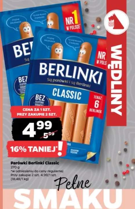 Parówki Berlinki Classic