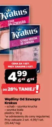 Szynka krucha Od Szwagra Krakus plastry