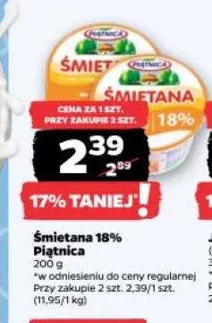 Śmietana 18% Piątnica