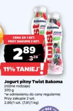 Jogurt pitny Twist Bakoma