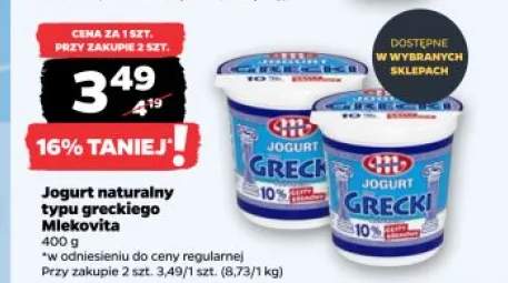 Jogurt naturalny typu greckiego Mlekovita