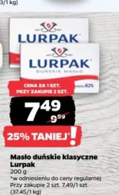 Masło duńskie klasyczne Lurpak