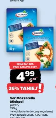 Ser Mozzarella Mlekpol plastry