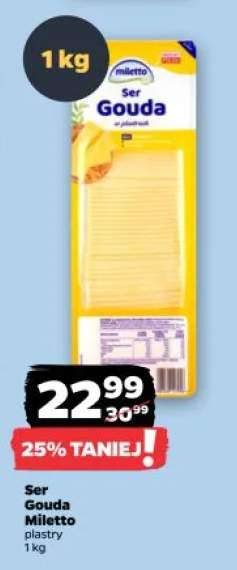 Ser Gouda Miletto plastry