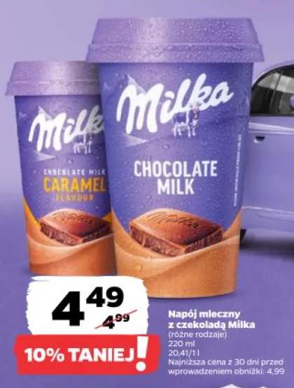 Napój mleczny z czekoladą Milka Caramel Flavour