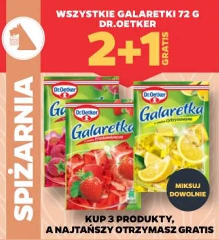 Galaretka o smaku truskawkowym Dr.Oetker