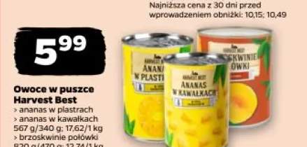 Brzoskwinie połówki w puszce Harvest Best