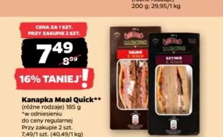 Kanapka salami z serem Meal Quick