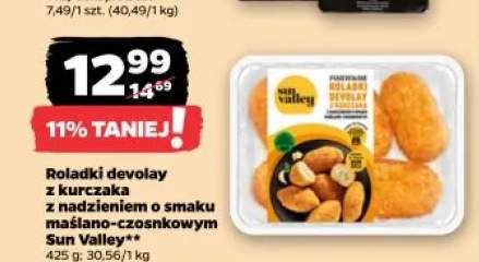 Roladki devolay z kurczaka z nadzieniem o smaku maślano-czosnkowym Sun Valley