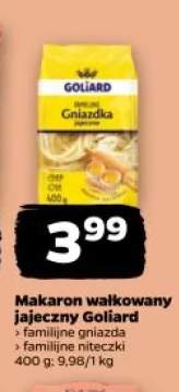 Makaron wałkowany jajeczny Goliard familijne gniazda