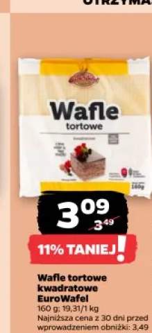 Wafle tortowe kwadratowe EuroWafel