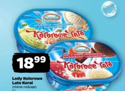 Lody Kolorowe Lato Koral
