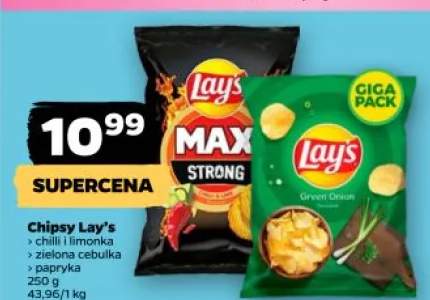 Chipsy Lay's MAX Strong chilli i limonka