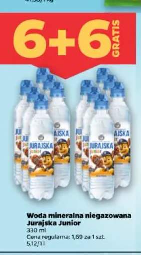 Woda mineralna niegazowana Jurajska Junior