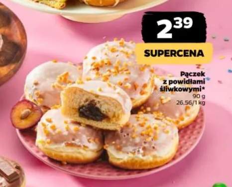 Pączek z powidłami śliwkowymi