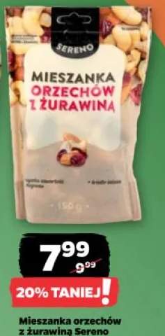 Mieszanka orzechów z żurawiną Sereno