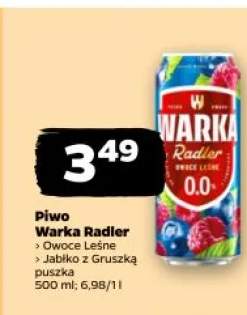 Piwo bezalkoholowe Warka Radler Owoce Leśne puszka