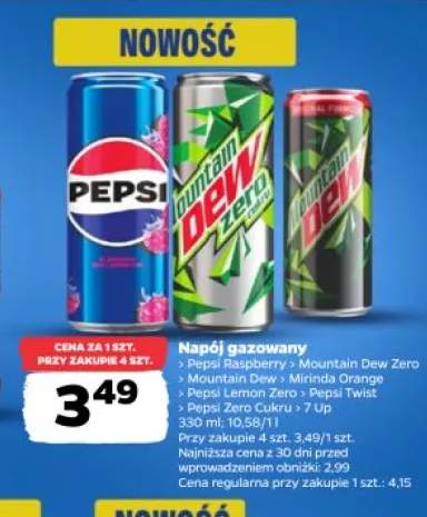 Napój gazowany Mountain Dew Zero