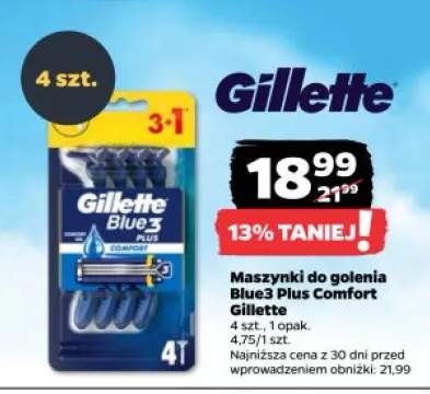 Maszynki do golenia Gillette Blue3 Plus Comfort 4-pak
