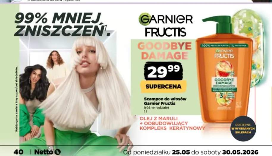 Szampon do włosów Garnier Fructis Goodbye Damage