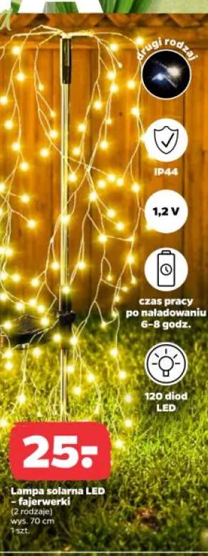 Lampa solarna LED fajerwerki wys. 70cm