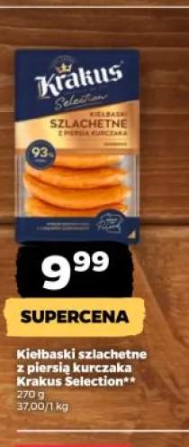 Kiełbaski szlachetne z piersią kurczaka Krakus Selection