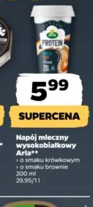 Napój mleczny wysokobiałkowy Arla o smaku brownie
