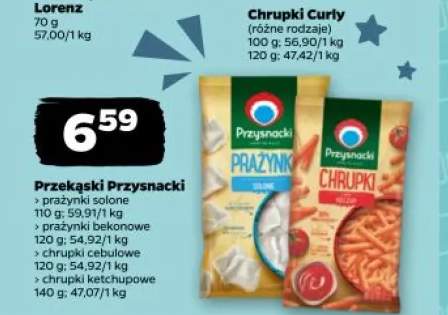 Przekąski Przysnacki prażynki bekonowe