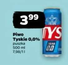 Piwo bezalkoholowe Tyskie 0,0%