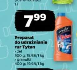Preparat do udrażniania rur Tytan