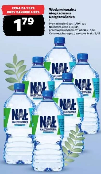 Woda mineralna niegazowana Nałęczowianka