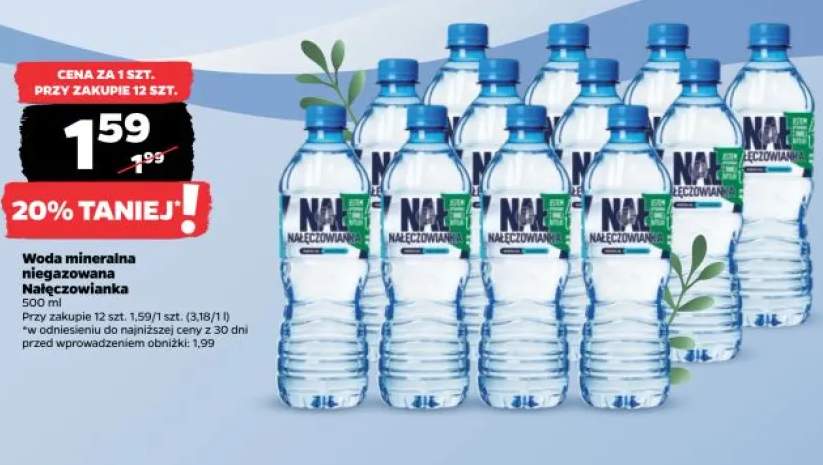 Woda mineralna niegazowana Nałęczowianka